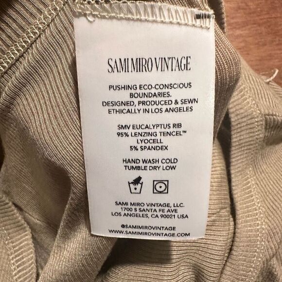 NWT Sami Miro Vintage Asymmetric Tee Shirt - Picture 7 of 8